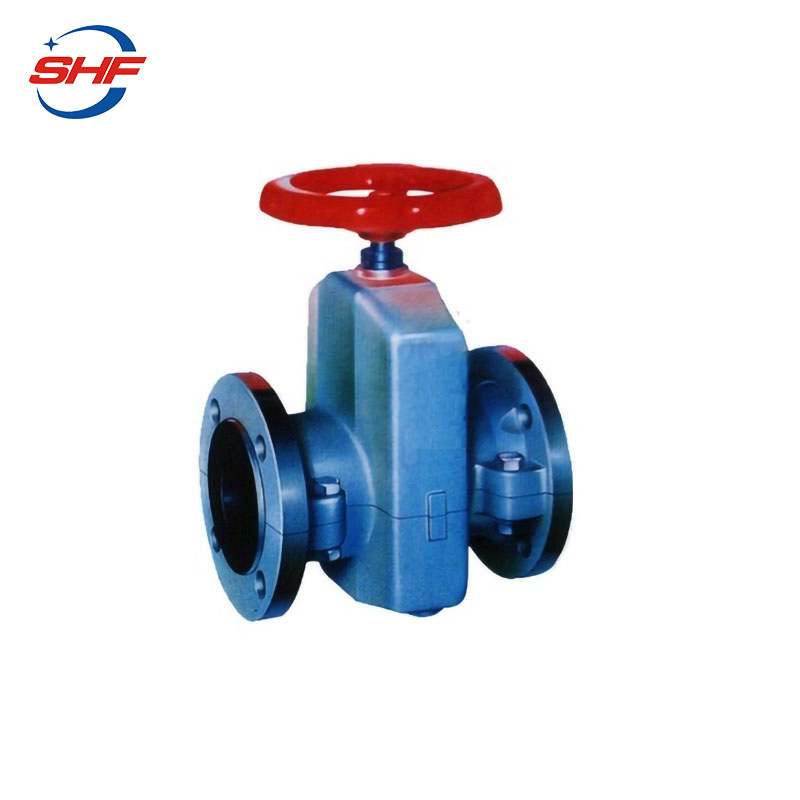 API DIN Standard Natural Rubber Sleeved Aluminium Alloy Manual Pinch Valve