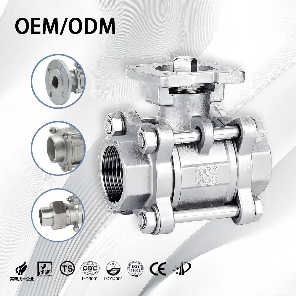 Stainless Steel/SS304/316/Industry/Motorised/High Temperature/High Pressure/Plumbing/Cryogenic/Pipeline/Mini/Threaded/Welded/Wafer/Gas/Ball Valve