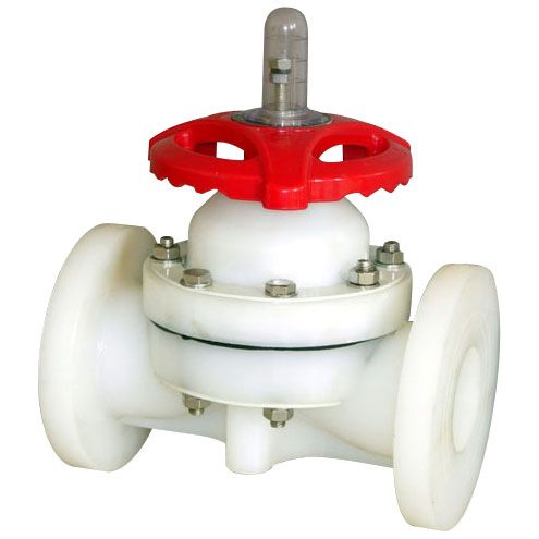 PVDF Diaphragm Valve, Plastic/PTFE/Weir Type/Flanged