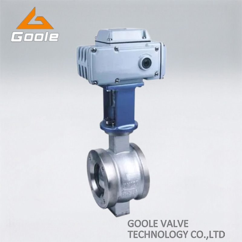 Electric Operated Stainless Steel Wafer V-Type Segment Regulating Ball Valve