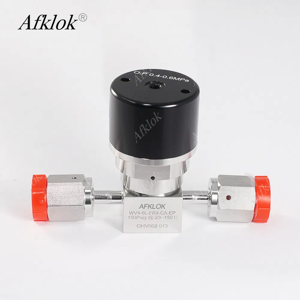 Ultra High-Purity SS316 VCR Thread Pneumatic Diaphragm Valve for Semiconductor 6n
