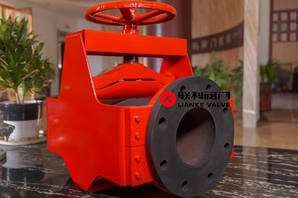 Open Body Manual Casting Steel Pinch Valve DN125
