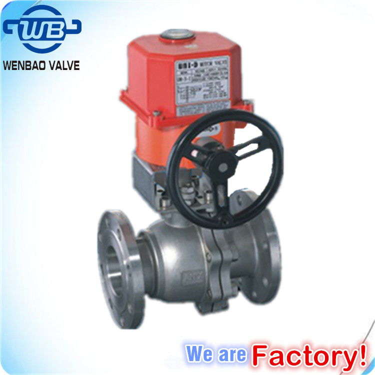 2PC Standard Stainless Steel Thread Type SS304 Motorized Split Body Two-Segment Ball Valves with Pneumatic Actuator