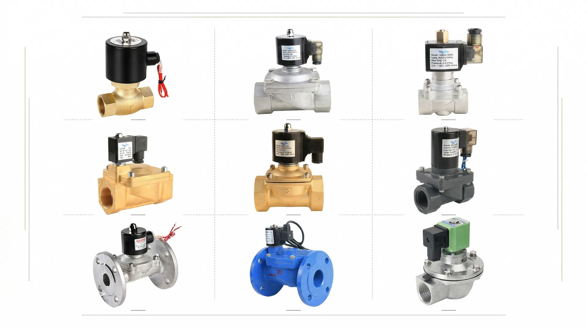 Brass Direct Acting 24V Water Solenoid Valve
