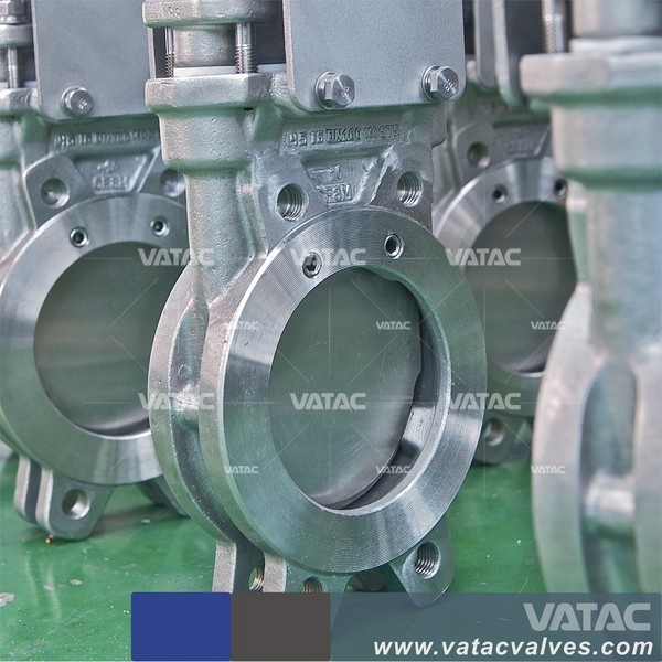 Stainless Steel or Cast Iron Electric and Pneumatic Slurry Sluice Knife Gate Valve
