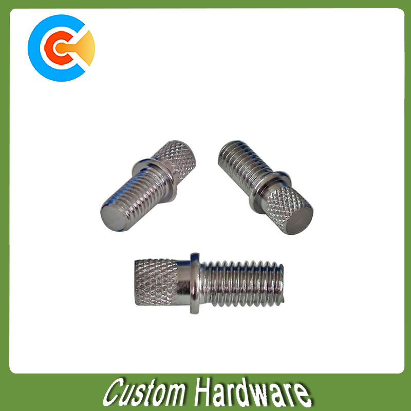 Carbon Steel/4.8/8.8/10.9 M2.5/Galvanized/Customized Double Rod Fastener Knurled Bamboo Screw