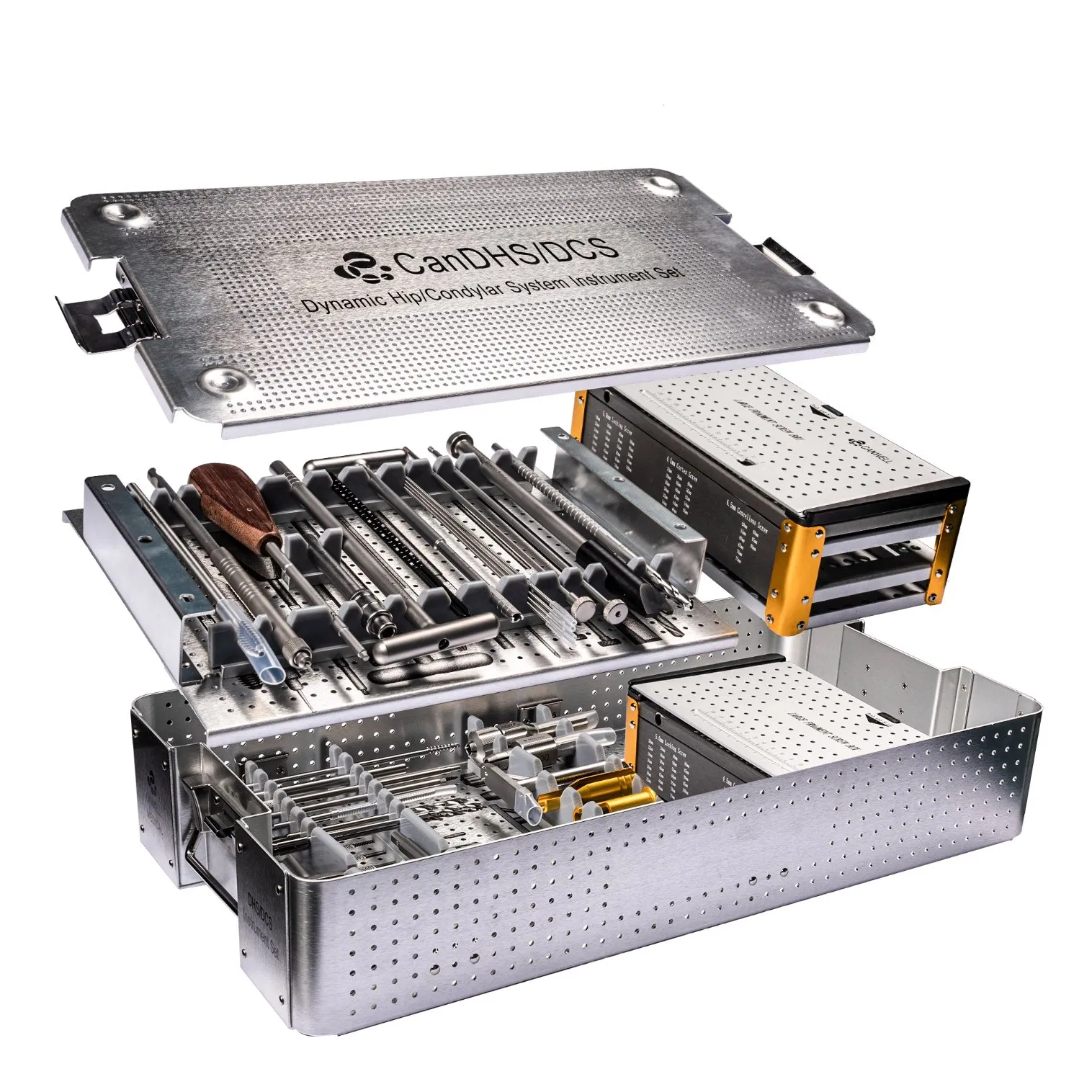 Canwell Orthopedic Surgical Trauma Dynamic Hip and Condylar System Dhs/Dcs Instruments Set