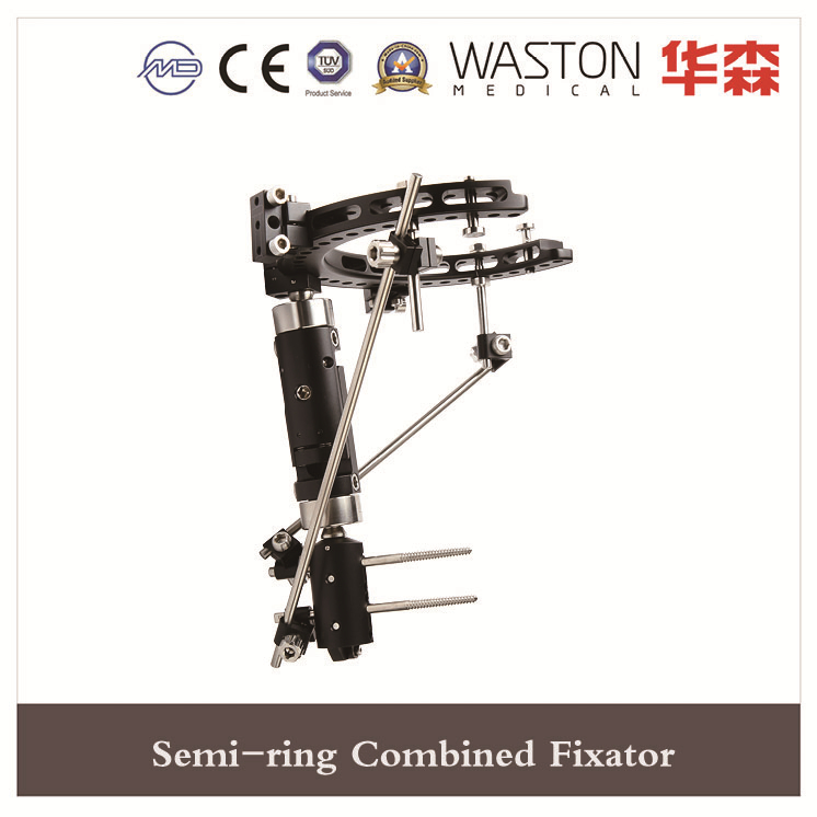 Titanium External Fixator Surgical Instrument Stryker Semi-Ring Combined