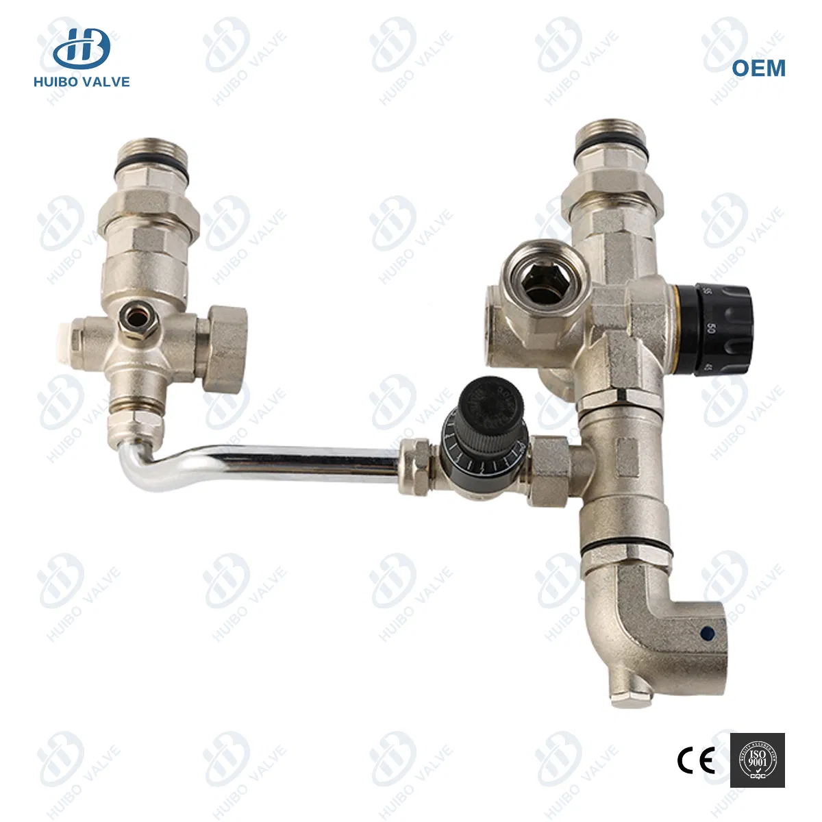 Nickel Plated Floor Heating Radiator Manifold Water Mixing System