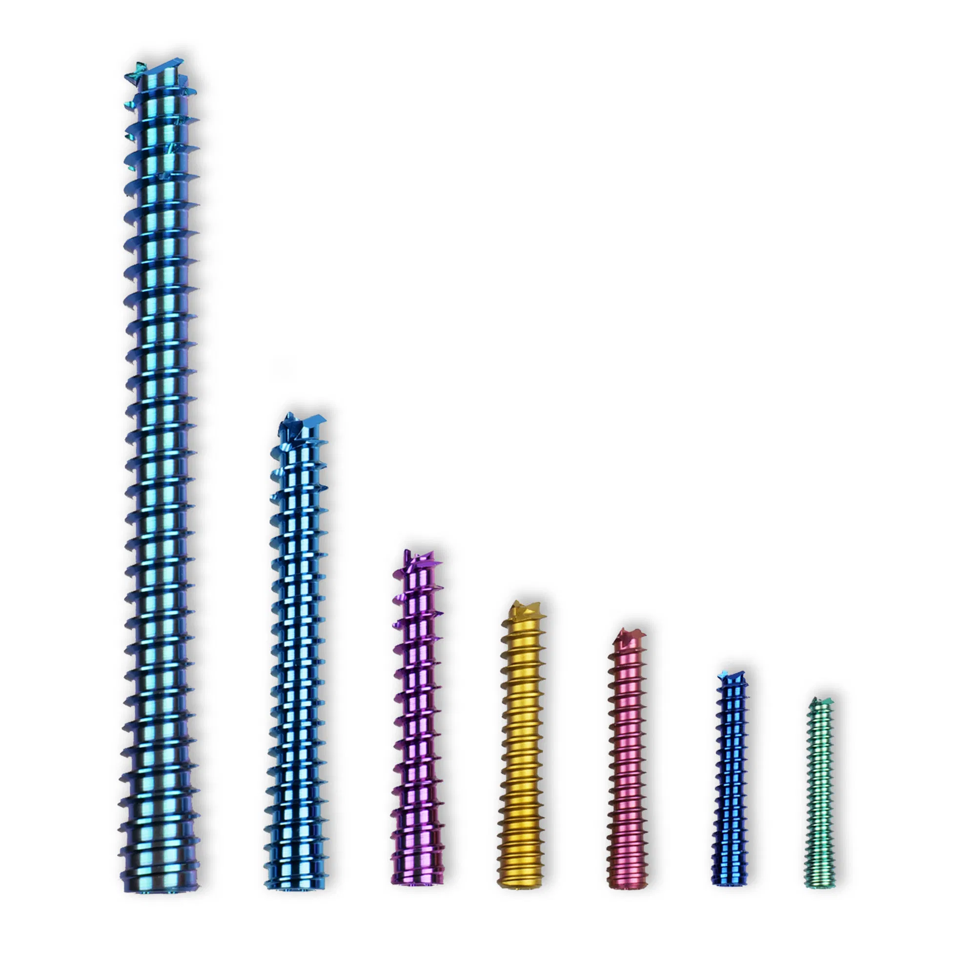 Headless Cannulated Compression Mini Bone Screws, Titanium Orthopedic Locking Screw Implant Medical