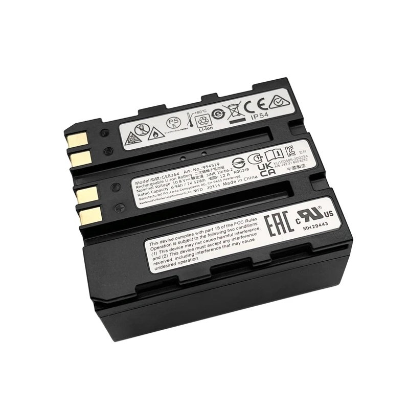 10.8V 6900mAh Geb364 Li-ion Battery for Tz05 Tz08 Tz12 Total Station, Replace Geb361 Geb363 Battery