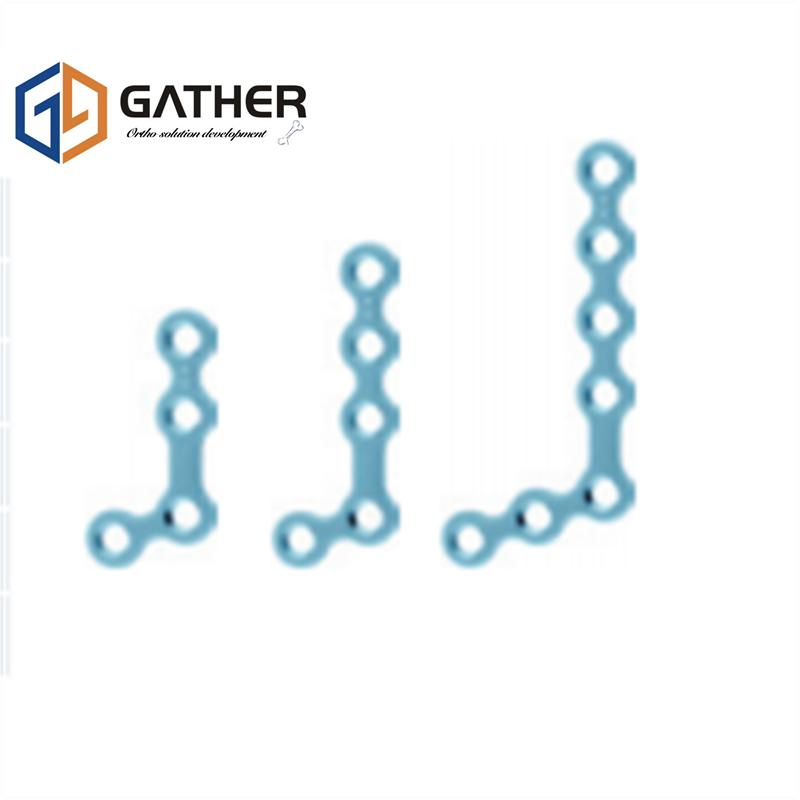 Maxillofacial Micro 110° L-Plate 7holes Trauma Implant Plastic Cosmetic Surgery