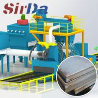 Continuous Feed Blasting System for Steel Plating.