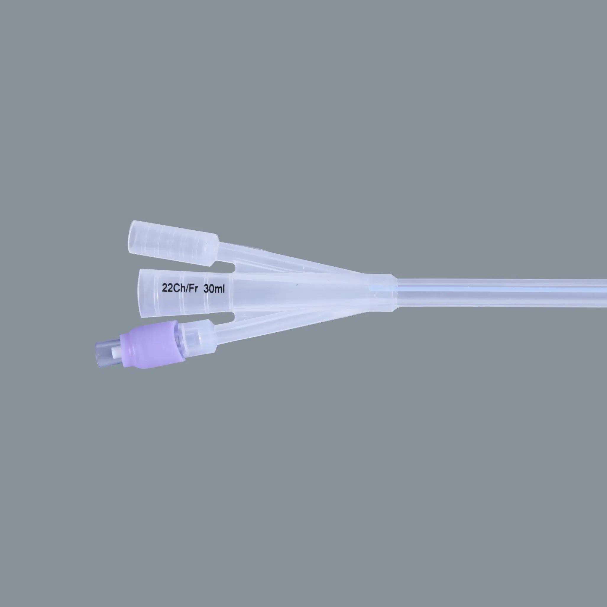 3 Way Balloon Urethral Foley Catheter for Urine Collection with CE ISO