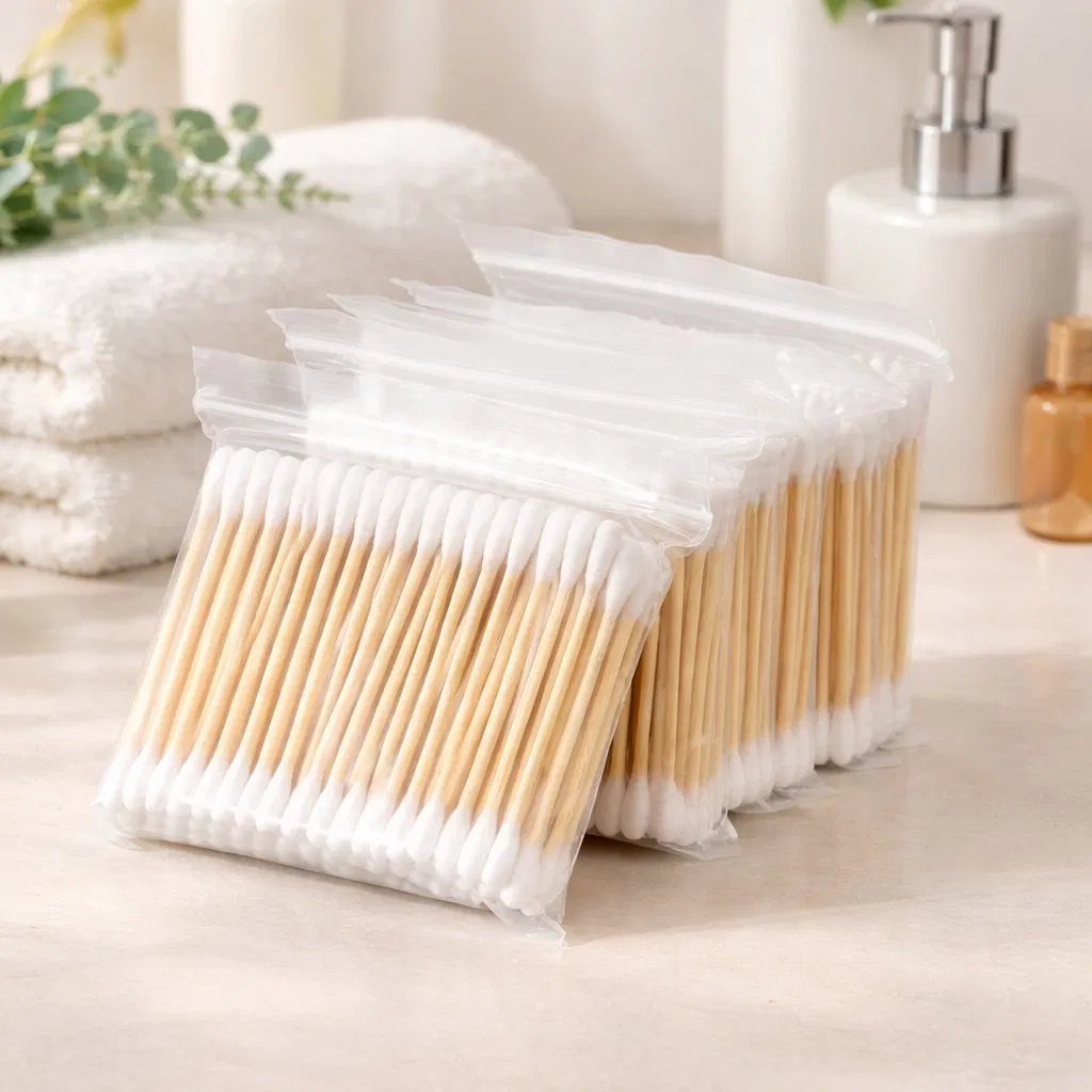 Lowest Price Manufacturer Disposable Bamboo Cotton Swab