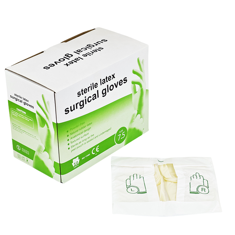 Powder Free Sterile Disposable Surgical Latex Gloves