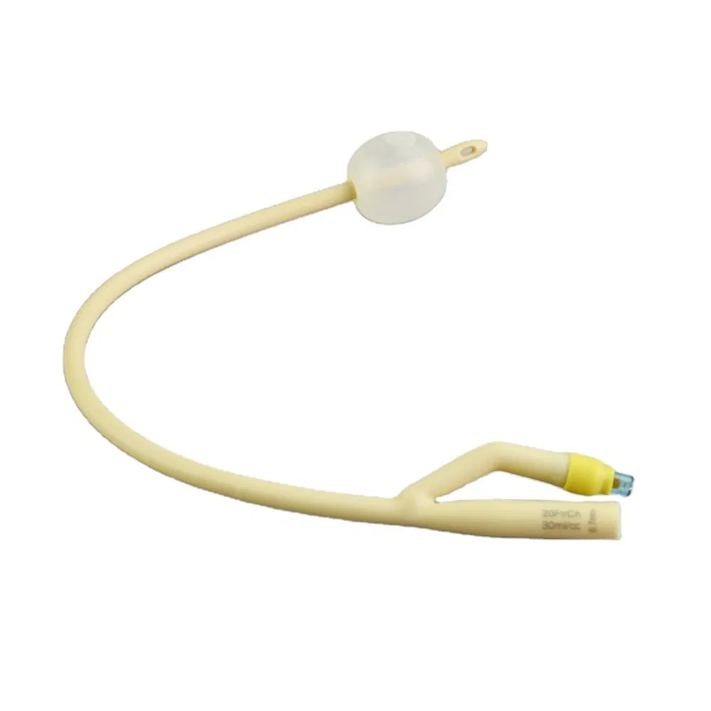 3-Way Standard Silicone Coated Latex Foley Catheter Manufacturer