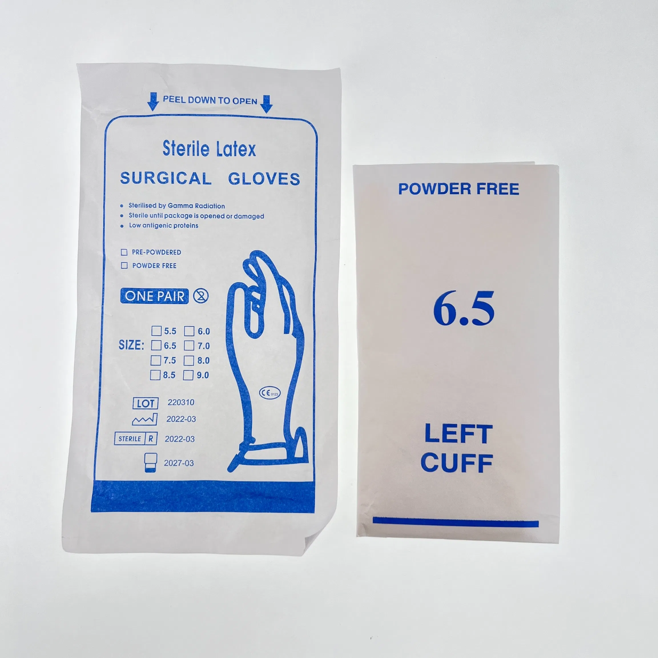 Medical Use Wholesale Nitrile Surgical Sterile Examination Glove Latex Working Household Powder Free Elastic Gloves in Disposable Medical Products Supplies