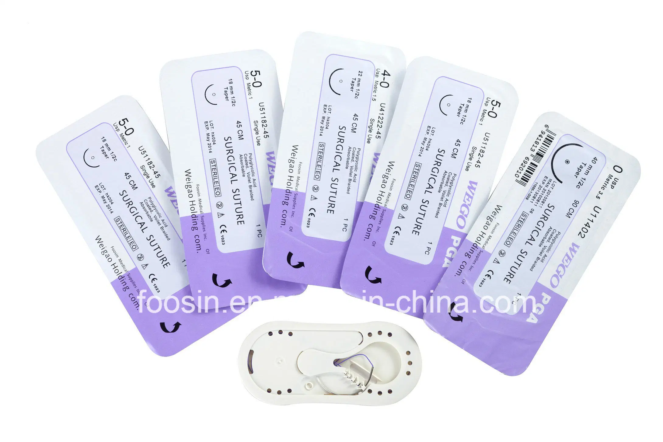 Medical Supply---Sterile Surgical Suture (PGA/PDO/Silk/Nylon/Catgut)