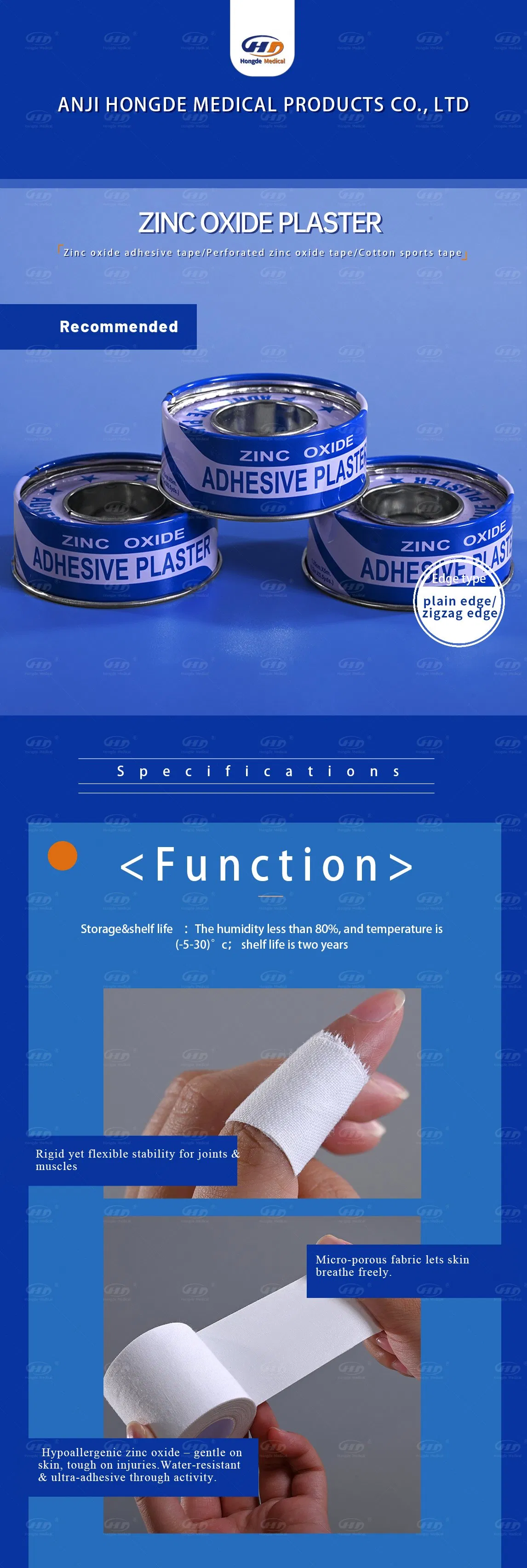 Zinc Oxide Tape Details