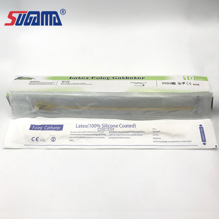 Latex Foley Sterile Medical Suction Foley Catheter with CE / ISO
