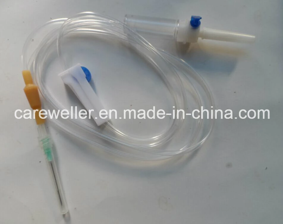 Disposable IV Giving Infusion Set with Needle or Scalp Vein