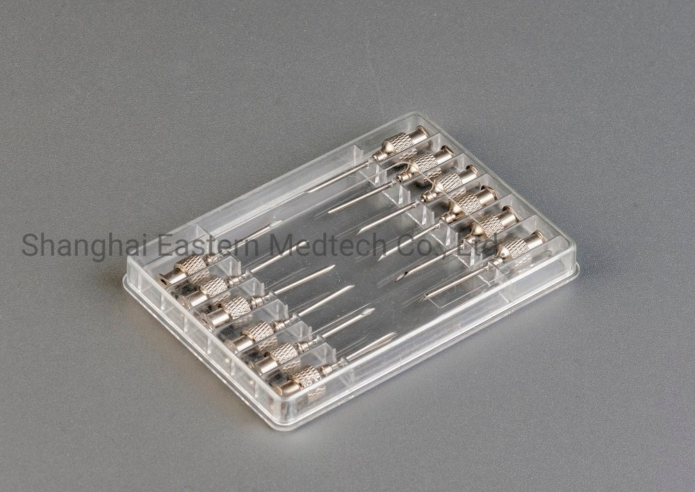 Reusable Stainless Steel Hypodermic Veterinary Needle, Vet Needle for Veterinary Syringe Use