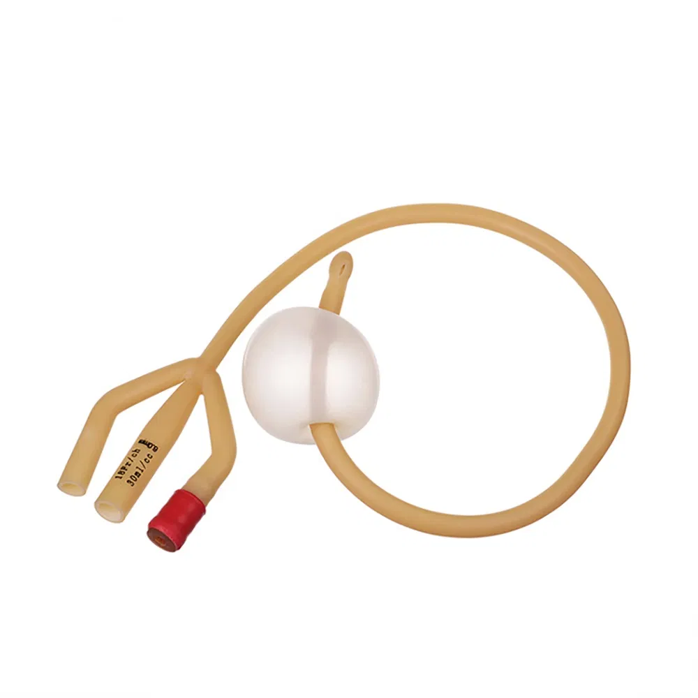 Disposable Sterile 100% Latex Foley Urine 100% Silicon Coated Urinary Catheter