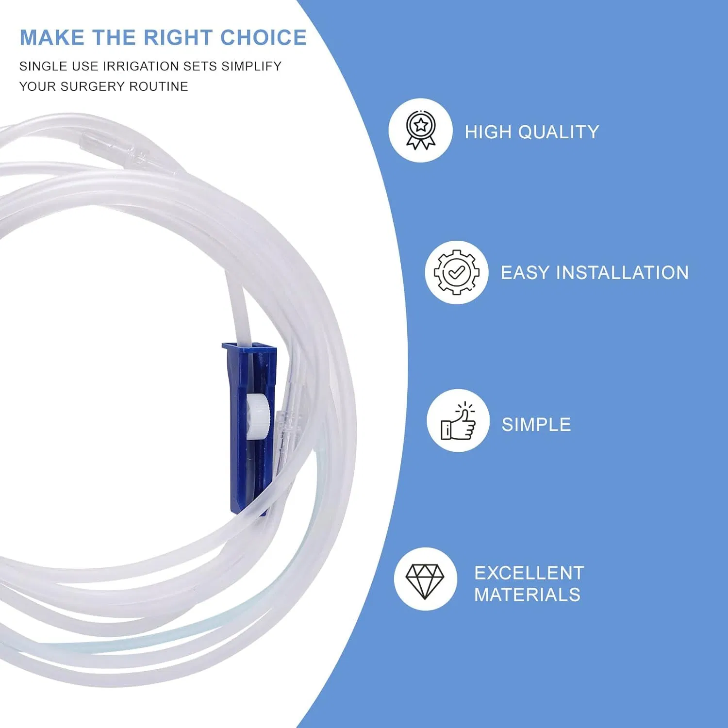 SJ Oral Irrigation Kit Dental Tube Medical Disposable Irrigation Tubing Set OEM for Surgic XT Pro Osseocision Implant Motor