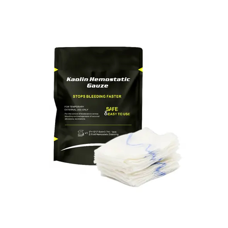 Cotton Sterile Hemostatic Compressed Gauze Pads for Emergency &amp; First Aid Use