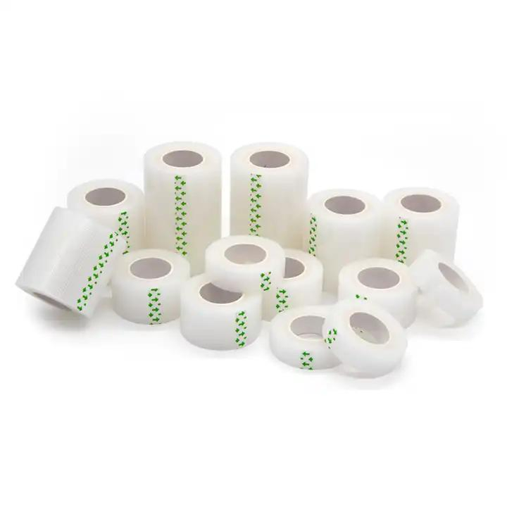 Surgical Tape Medical Materials Adhesive Use Surgical Dressing Tapes Transparent/Plastic/PE Tape