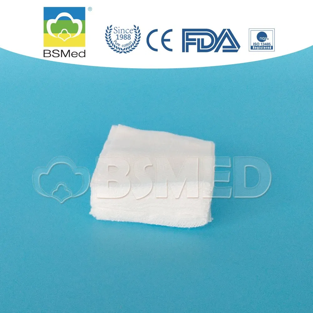 Medical Disposable 100%Cotton Gauze Pad Gauze Swab with X-ray Detectable Thread
