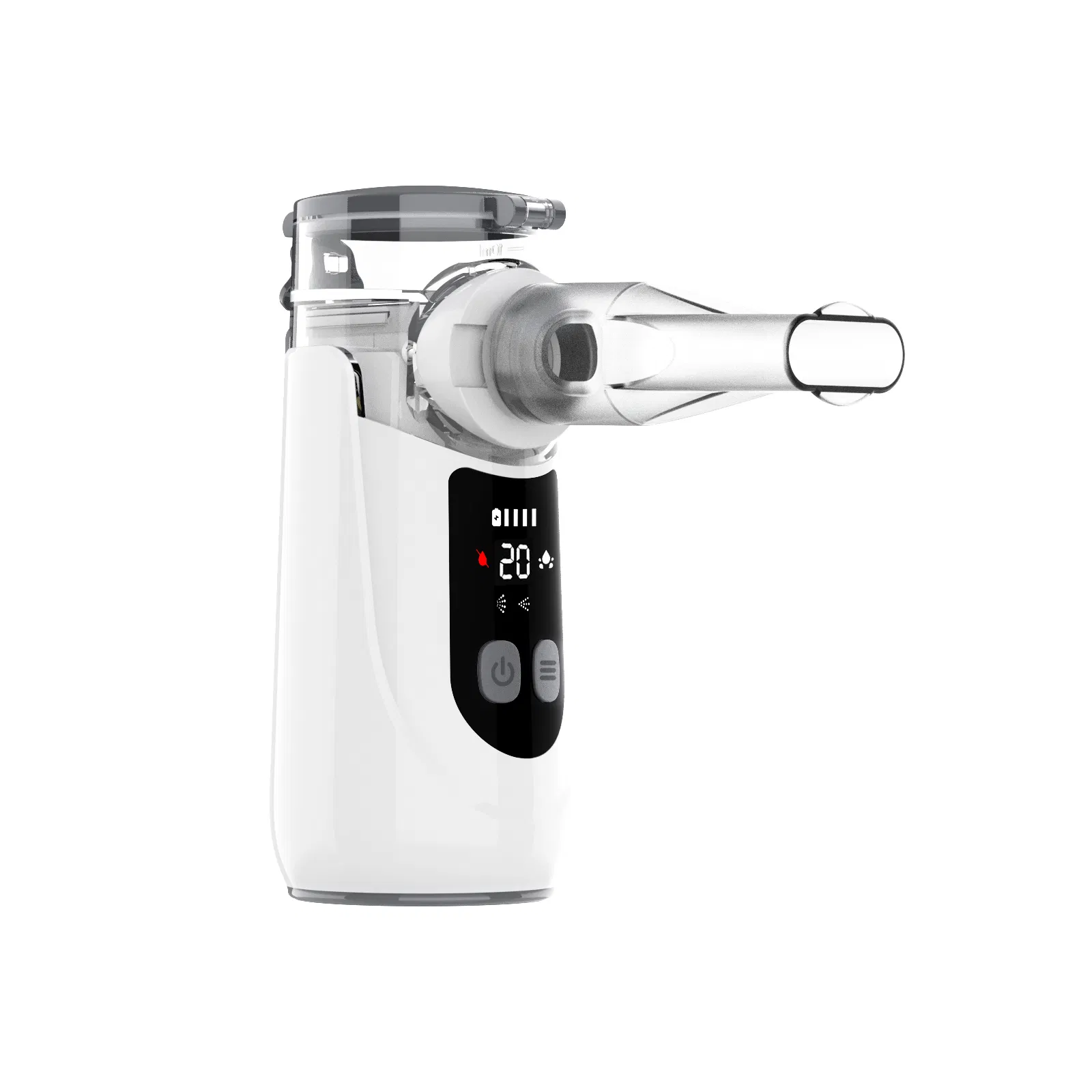 Pocket-Size for Travel Inhaler Low Noise Rechargeable Mesh Nebulizer with Digital Display