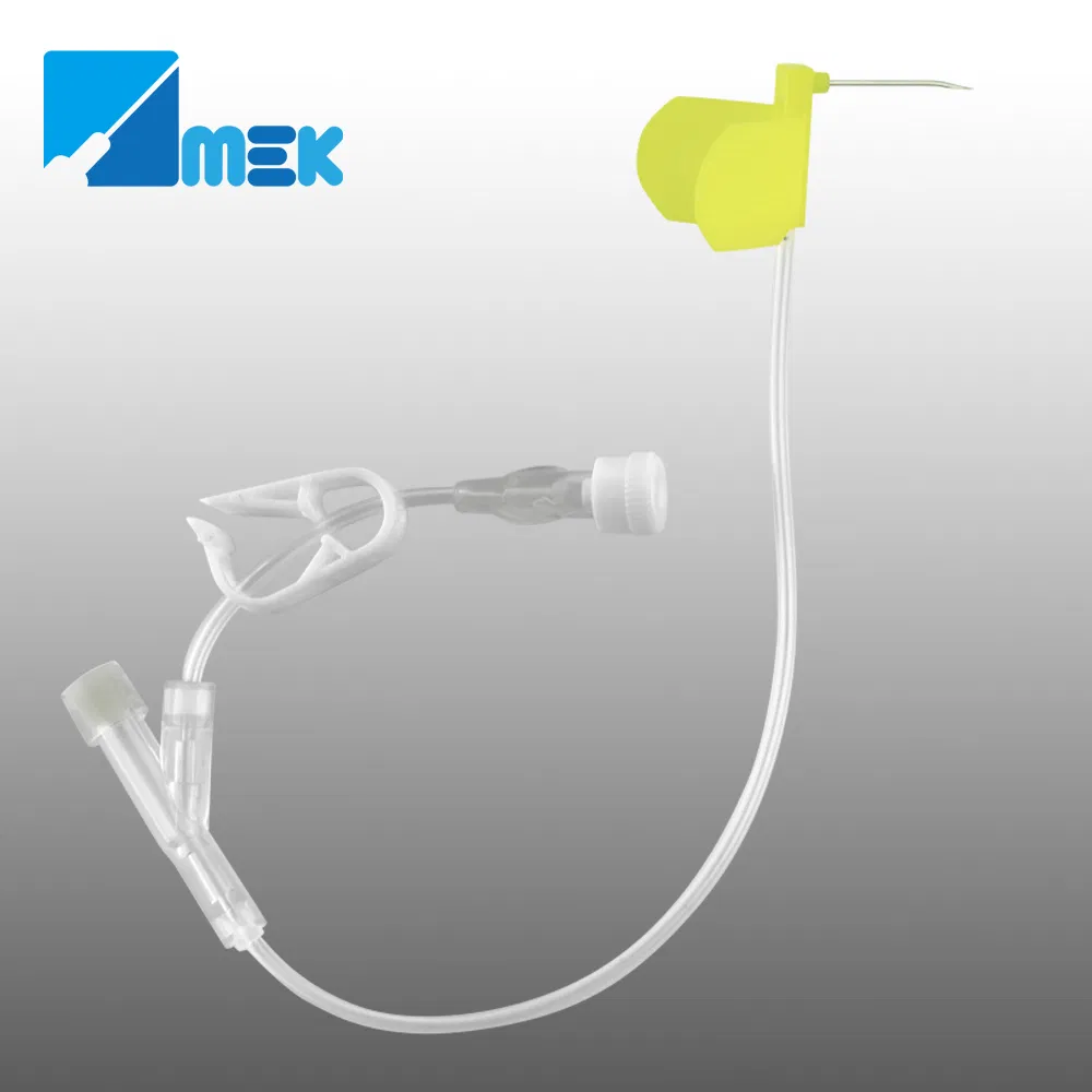 Safety Huber Needle with Y Port and Without Y Port CE FDA