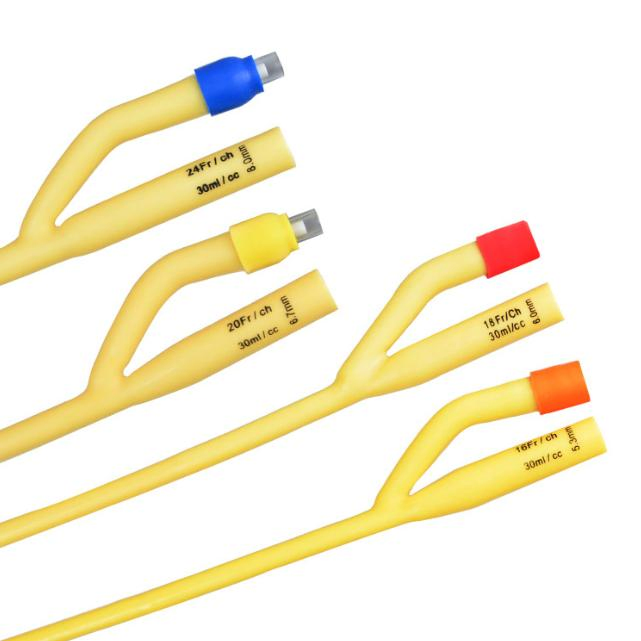 Best Selling 100% Medical Grade Latex Foley Catheter with Balloon of Fr6-Fr24