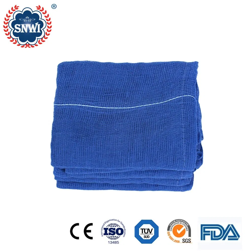 Hospital Medical Supplies Sterile Disposable High Absorbency 100%Cotton Gauze Sponge/ Swab/ Pad