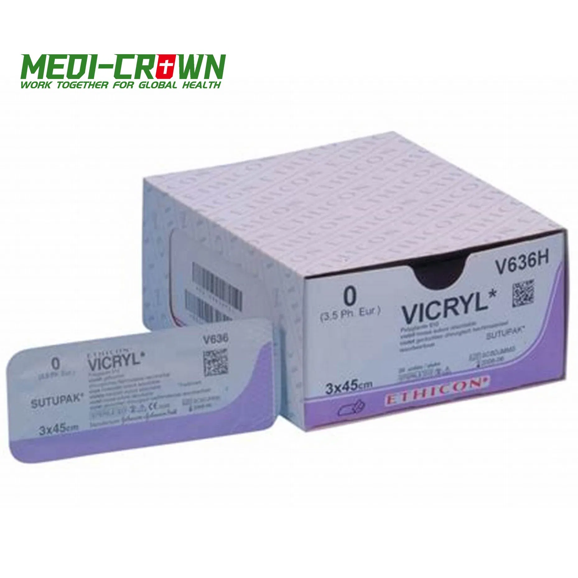Ethicon Vicryl Suture with Needle for Medical Wound Care and Absorbable Surgical Closure Procedures