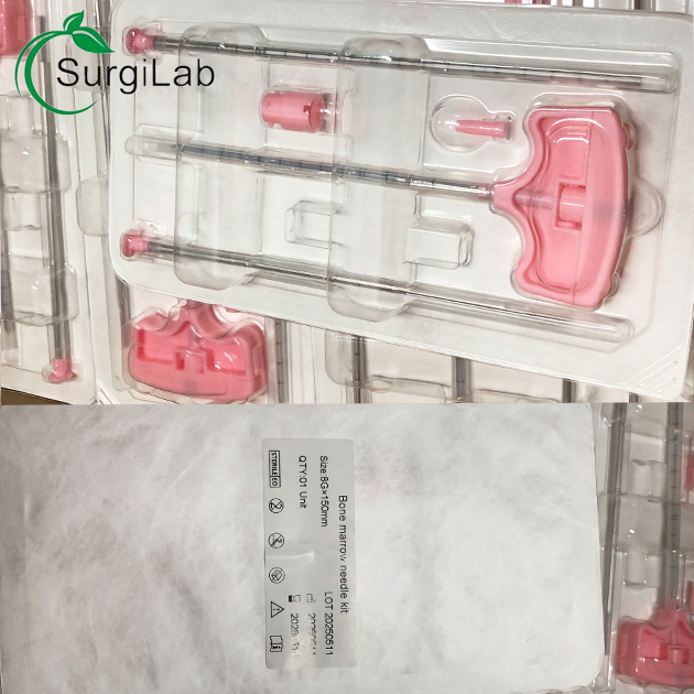 Disposable Sterile Bone Marrow Puncture Kit 15g 16g 50mm 150mm for Medical
