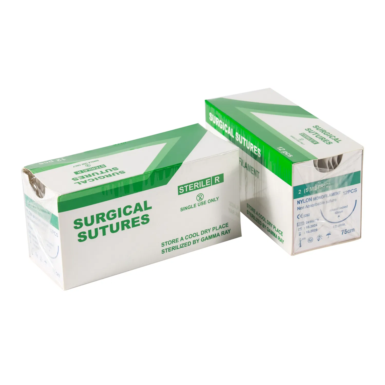 Medical Thread Suture Polyglycolic Acid 910 Nylon Silk PGA Pdo Pds Pgla Chromic Catgut Plain Catgut Suture for Wound Enhanced Surgical Suture with Needle CE ISO