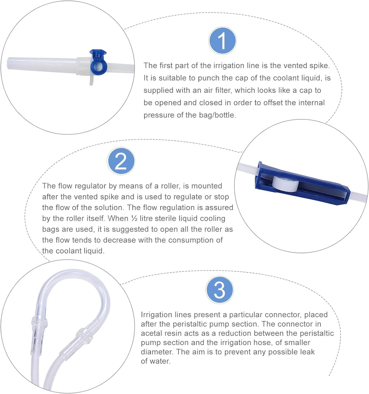 SJ Oral Irrigation Kit Dental Tube Medical Disposable Irrigation Tubing Set OEM for Surgic XT Pro Osseocision Implant Motor