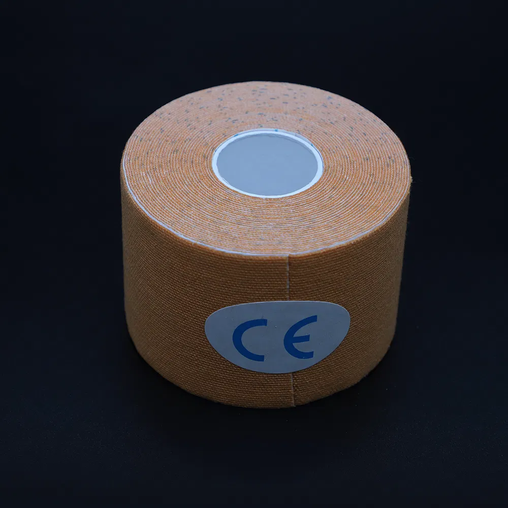 Medical Cotton Elastic Bandage Muscle Kinesiology Kinesio Physio Therapy Sports Tape with CE Approved for Relaxing Overused and Overextended Muscles