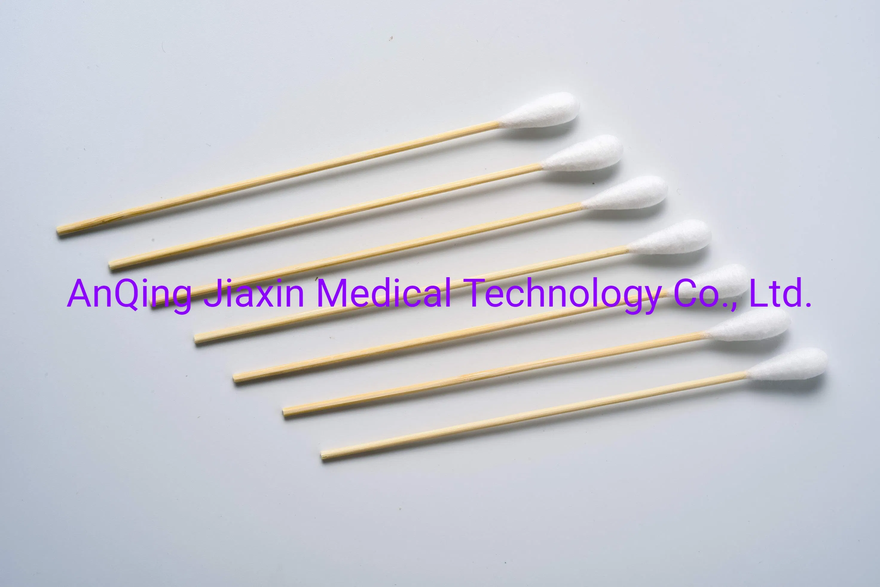 300PCS Plastic Free Household Bamboo Stick Cotton Bud Ear Swabs