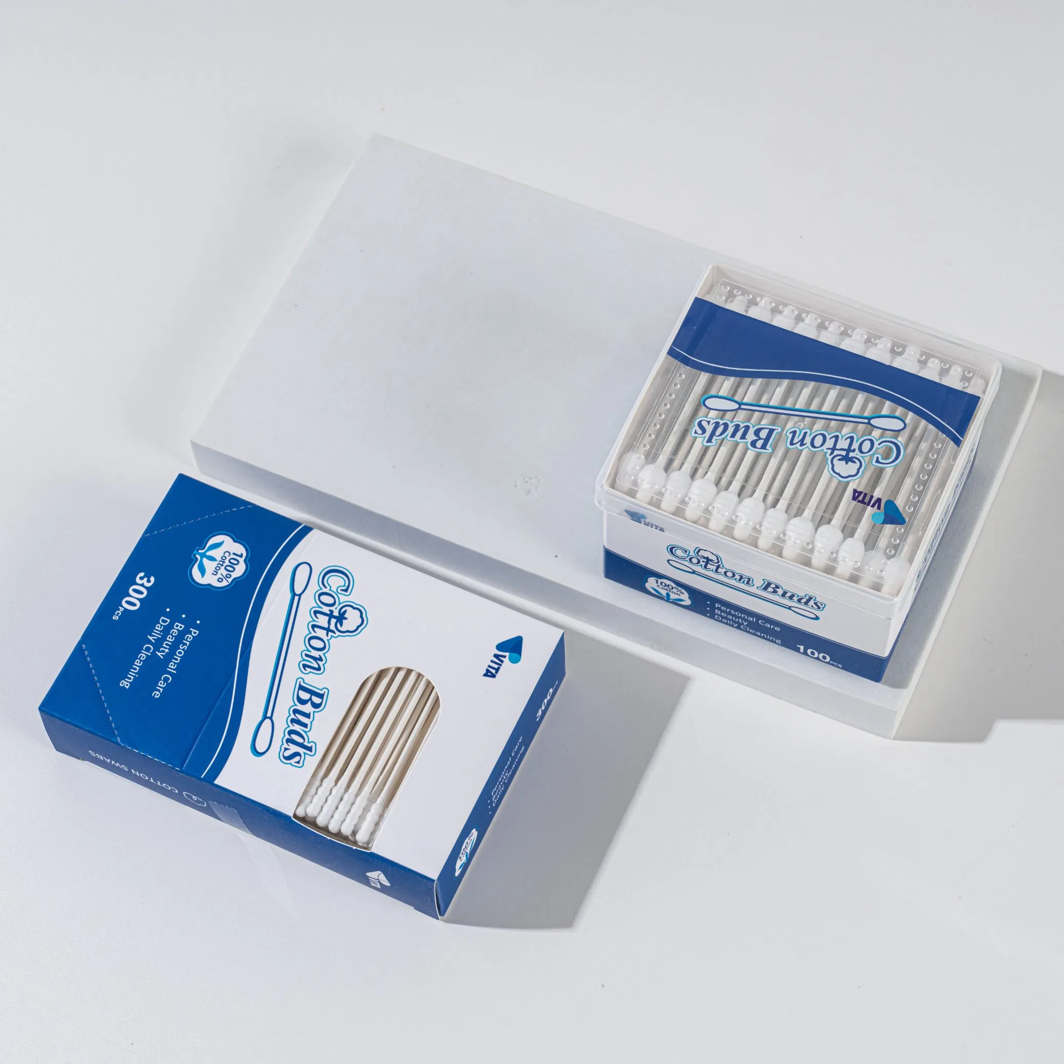 Gentle Cotton Swabs for Baby - 100 Count Safety Gourd Head Tips