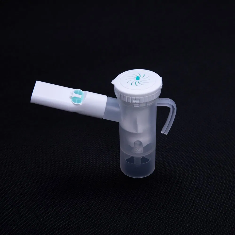 Nebulizer Chamber Double-Way&One-Way Valve Type Medical Disposable Nebulizer Cup Kit with Tubing and Mask for Hospital and Home for Adult / Kids