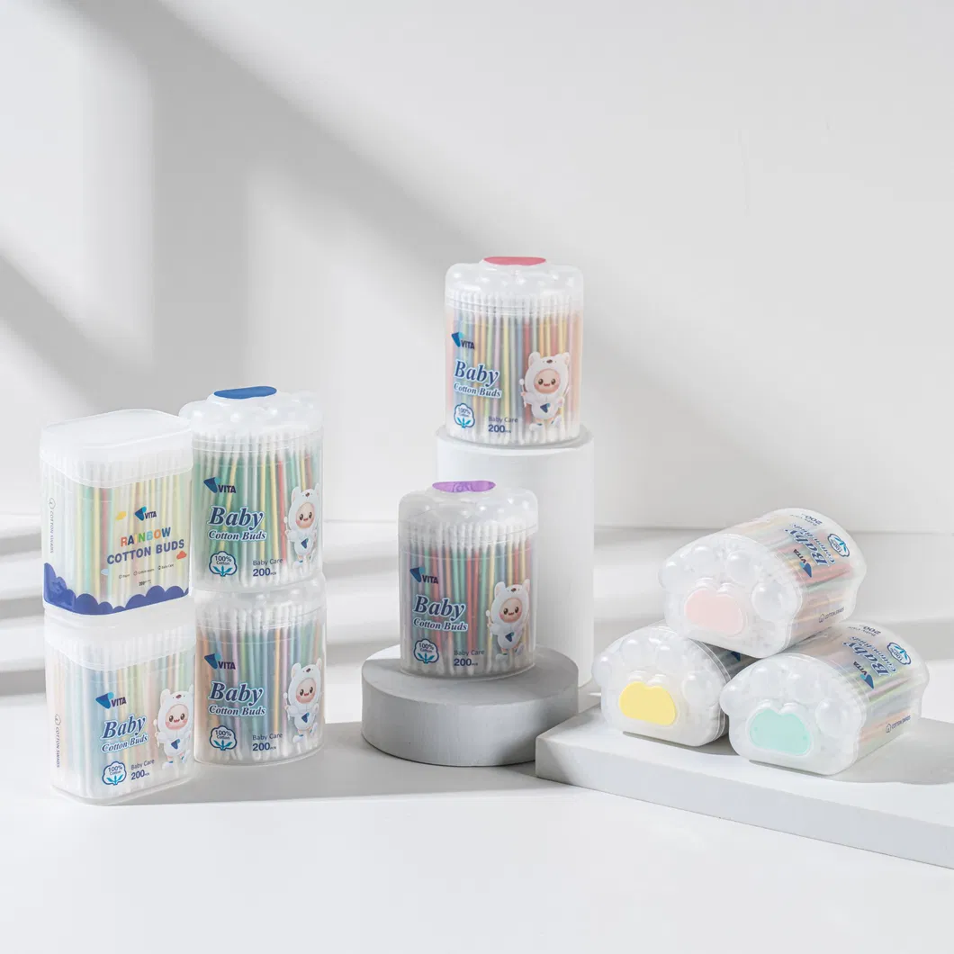 Eco-Friendly Colorful Cotton Swabs Detail 3