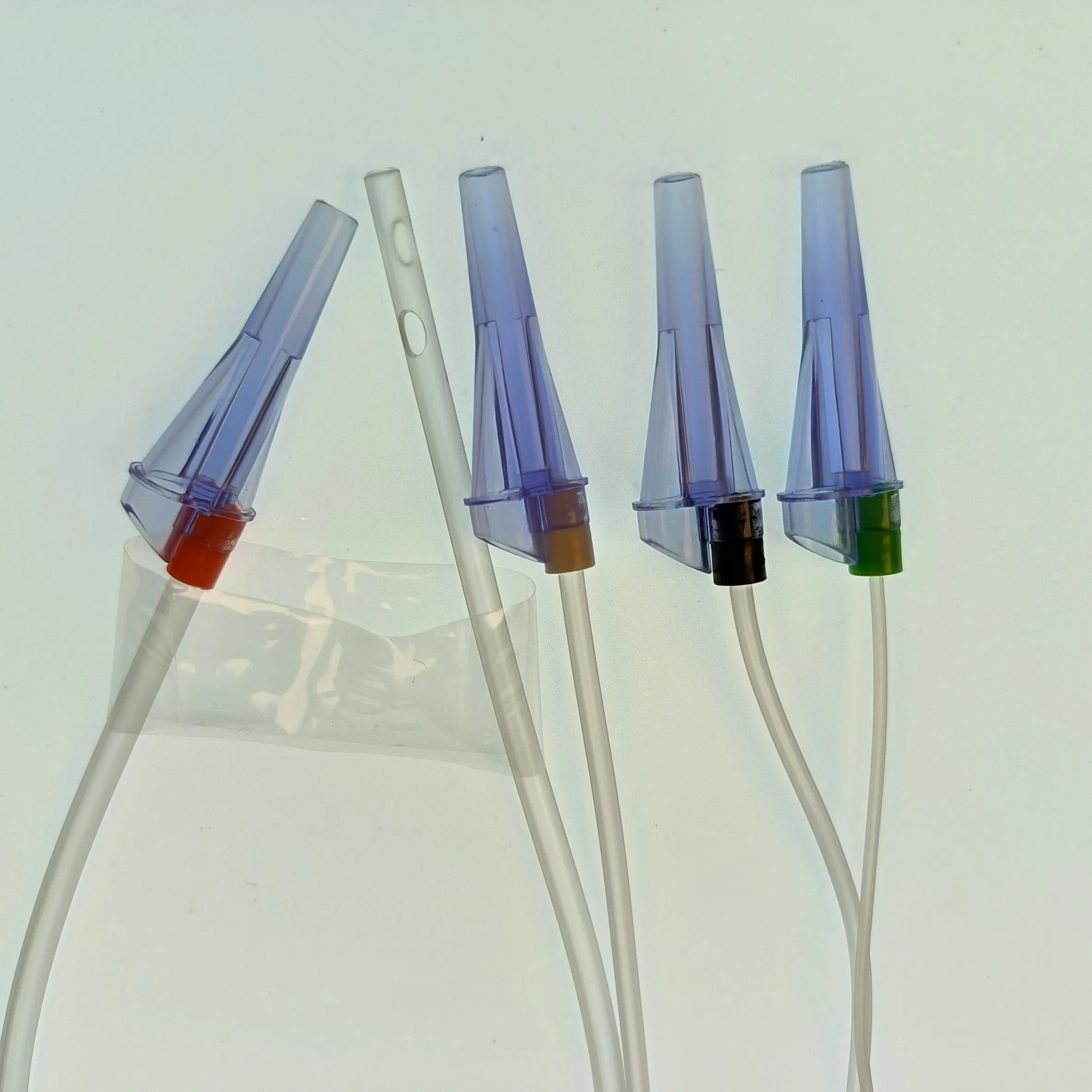Y-Type Connectortransparent with Threads Color Coded Connector Suction Catheter