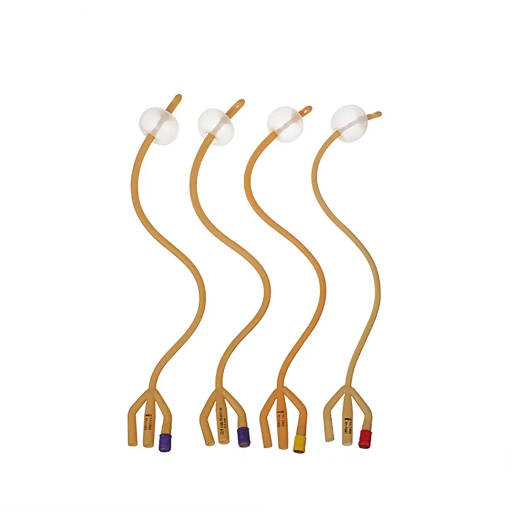 Disposable Sterile 100% Latex Foley Urine 100% Silicon Coated Urinary Catheter