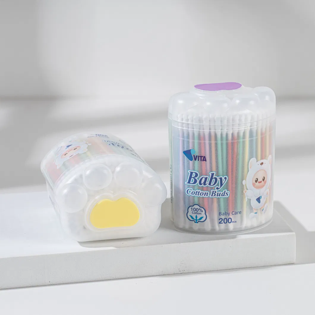 Eco-Friendly Colorful Cotton Swabs Detail 2