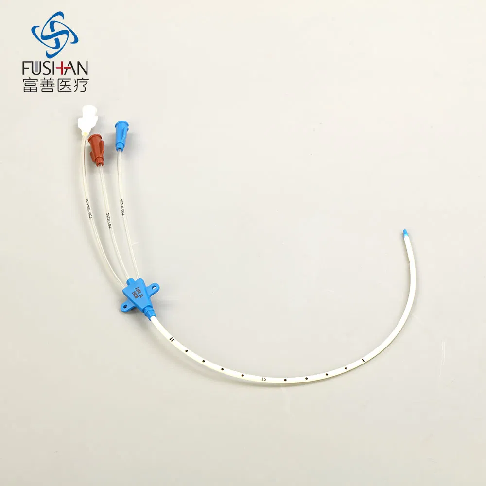 Fushan Medical Supplies Double Lumen Disposable Central Venous Catheter Simple Package Kit Anti-Microbial CVC Kit OEM ISO