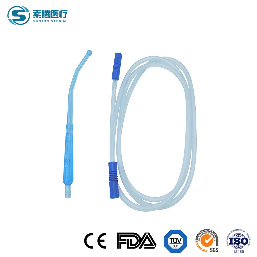 Sunton Medical Suction Connecting Tube with Yankauer Handle China Sterile Yankauer Suction Connecting Tube Factory Free Sample Suction Yankauer Tube Surgical